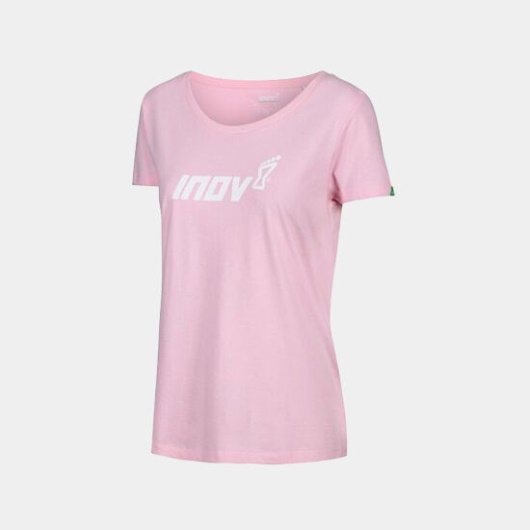 Pink Organic Cotton T-Shirt ''Inov-8'' Women's