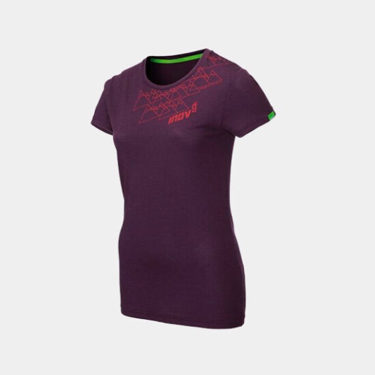 Purple Inov-8 Tri Blend Ss 'Angle' Women's