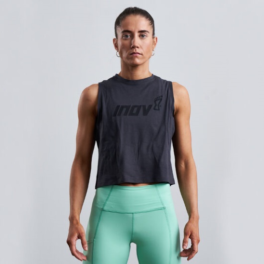 Graphite Inov-8 Ireland F-Lite Cropped Tank Women's