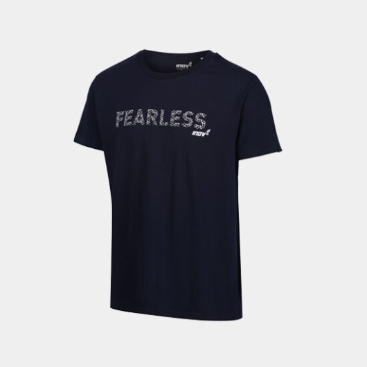 Inov-8 Blue Organic Cotton T-Shirt ''Fearless'' Men's