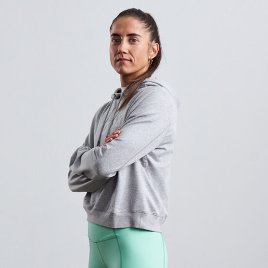 Inov-8 Ireland Light Grey F-Lite Cropped Hoodie Women's