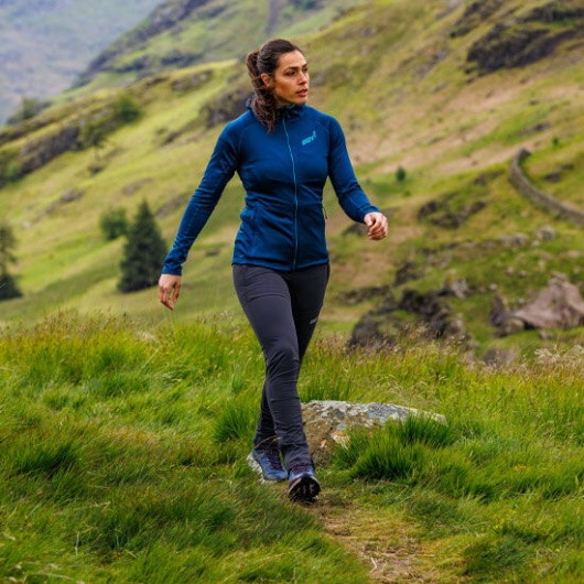 Navy Inov-8 Ireland Venturelite Mid Hoodie Full Zip Women's