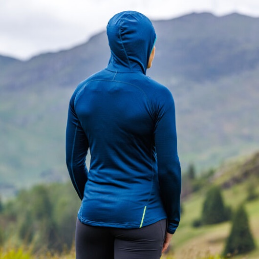 Navy Inov-8 Ireland Venturelite Mid Hoodie Full Zip Women's