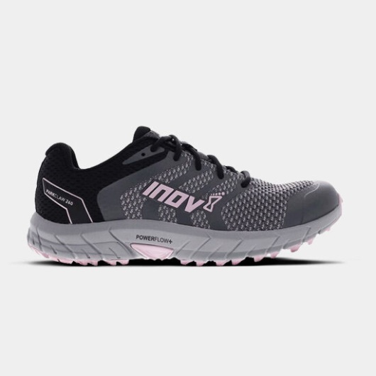 Grey-Black-Pink Inov-8 Parkclaw 260 Knit Women's